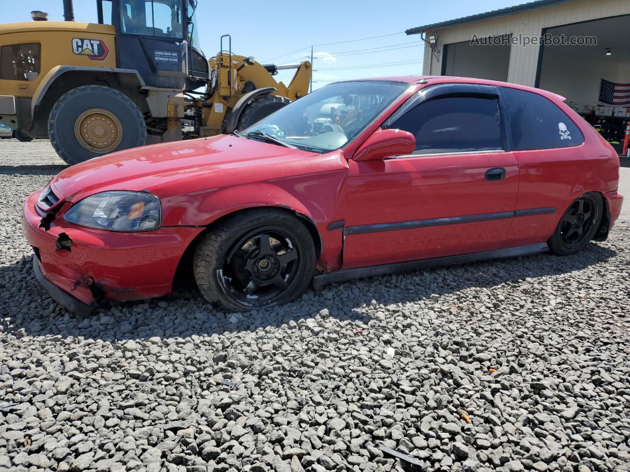 1996 Honda Civic Dx Red vin: 2HGEJ6448TH120780