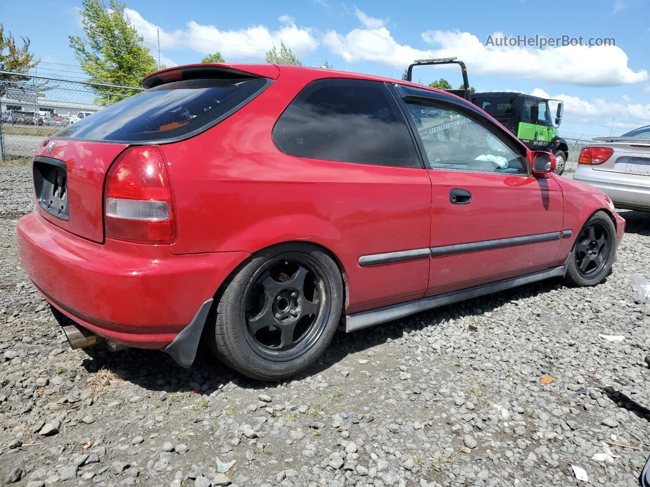 1996 Honda Civic Dx Red vin: 2HGEJ6448TH120780