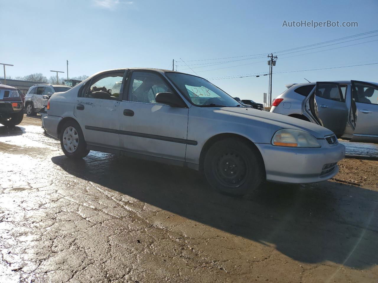 1998 Honda Civic Dx Серебряный vin: 2HGEJ652XWH577186