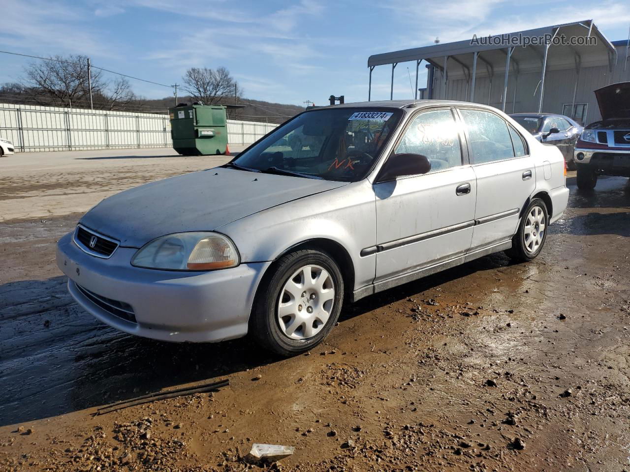 1998 Honda Civic Dx Серебряный vin: 2HGEJ652XWH577186