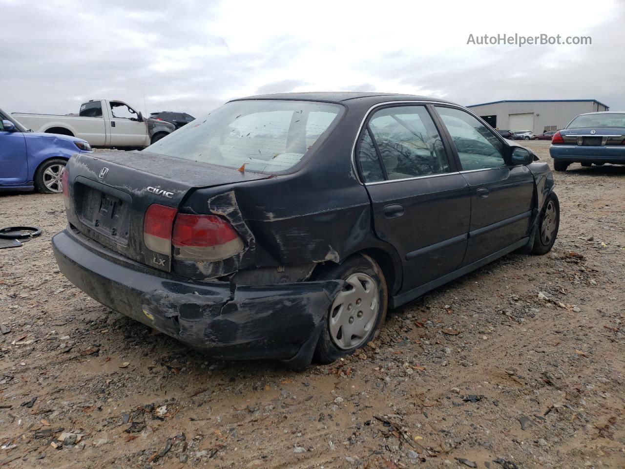 1996 Honda Civic Lx Black vin: 2HGEJ6575TH556916