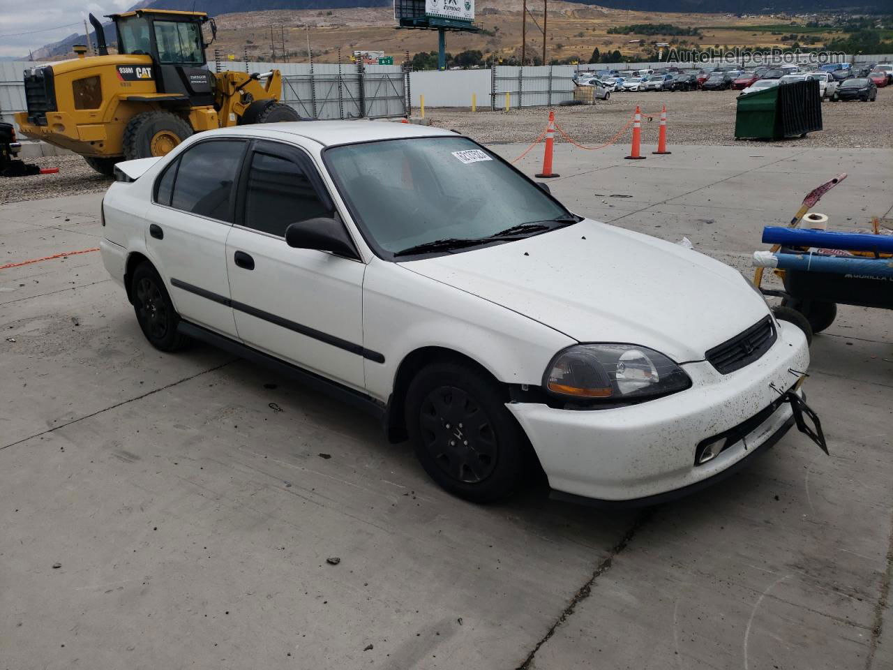 1998 Honda Civic Lx White vin: 2HGEJ6576WH574264