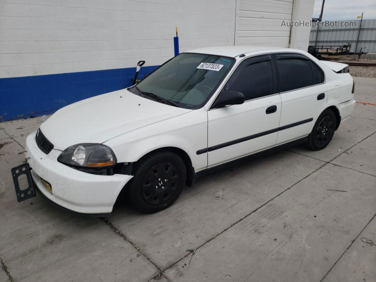 1998 Honda Civic Lx White vin: 2HGEJ6576WH574264