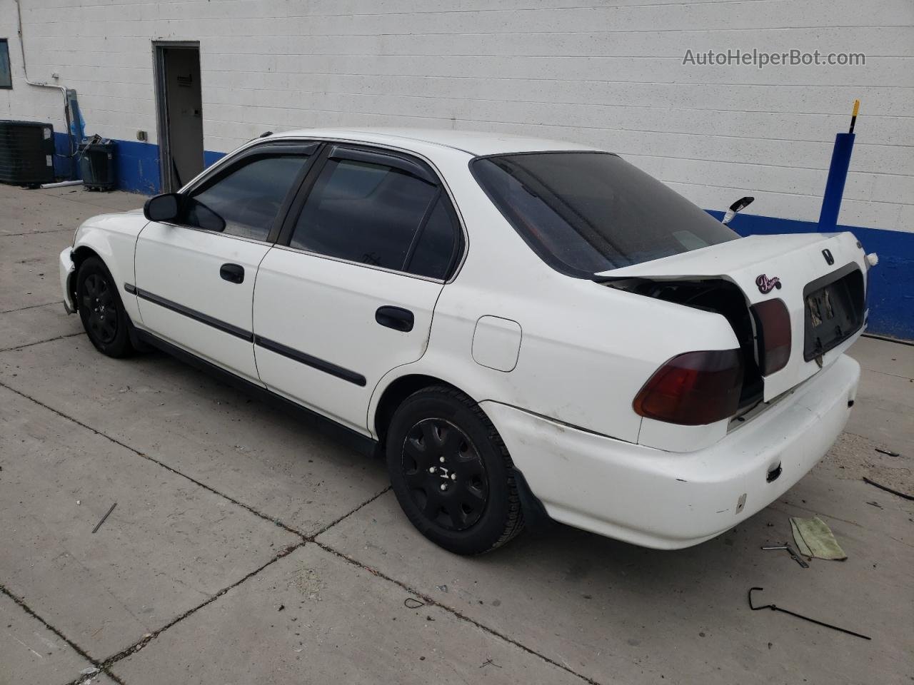 1998 Honda Civic Lx White vin: 2HGEJ6576WH574264