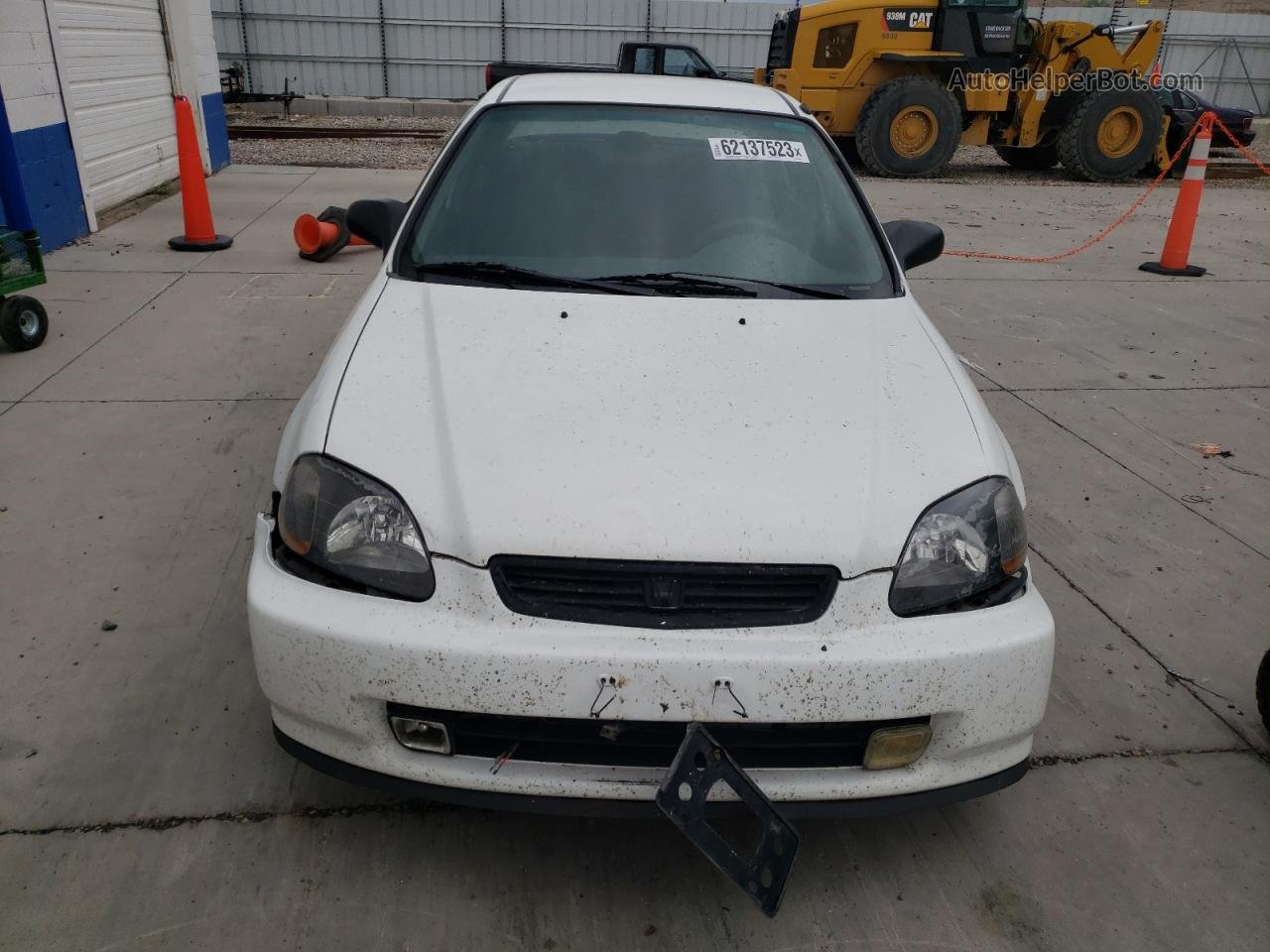 1998 Honda Civic Lx White vin: 2HGEJ6576WH574264