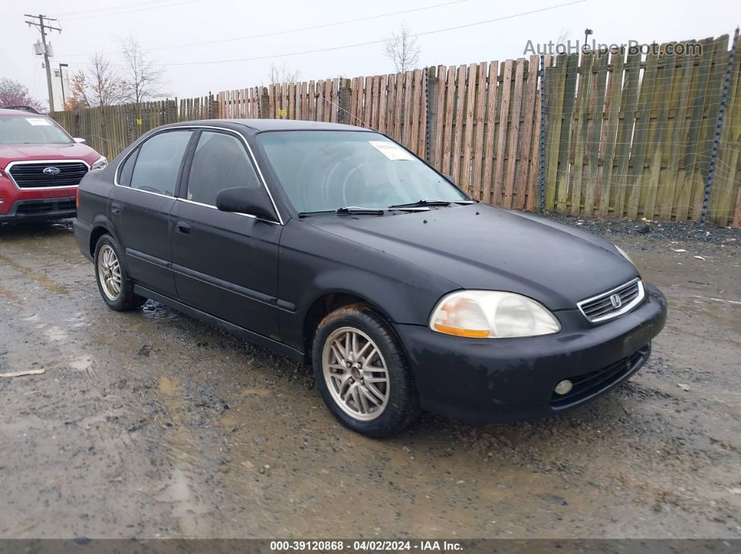 1998 Honda Civic Lx Black vin: 2HGEJ6576WH623480