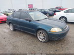 1998 Honda Civic Lx Green vin: 2HGEJ6578WH524577