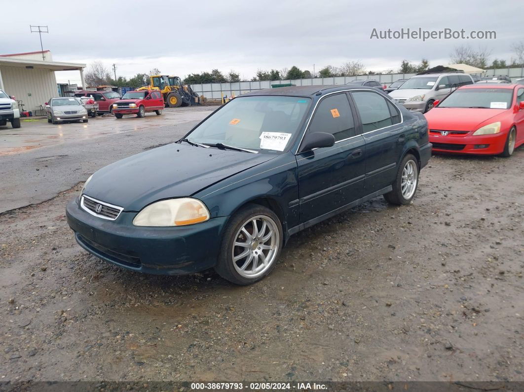 1998 Honda Civic Lx Green vin: 2HGEJ6578WH524577