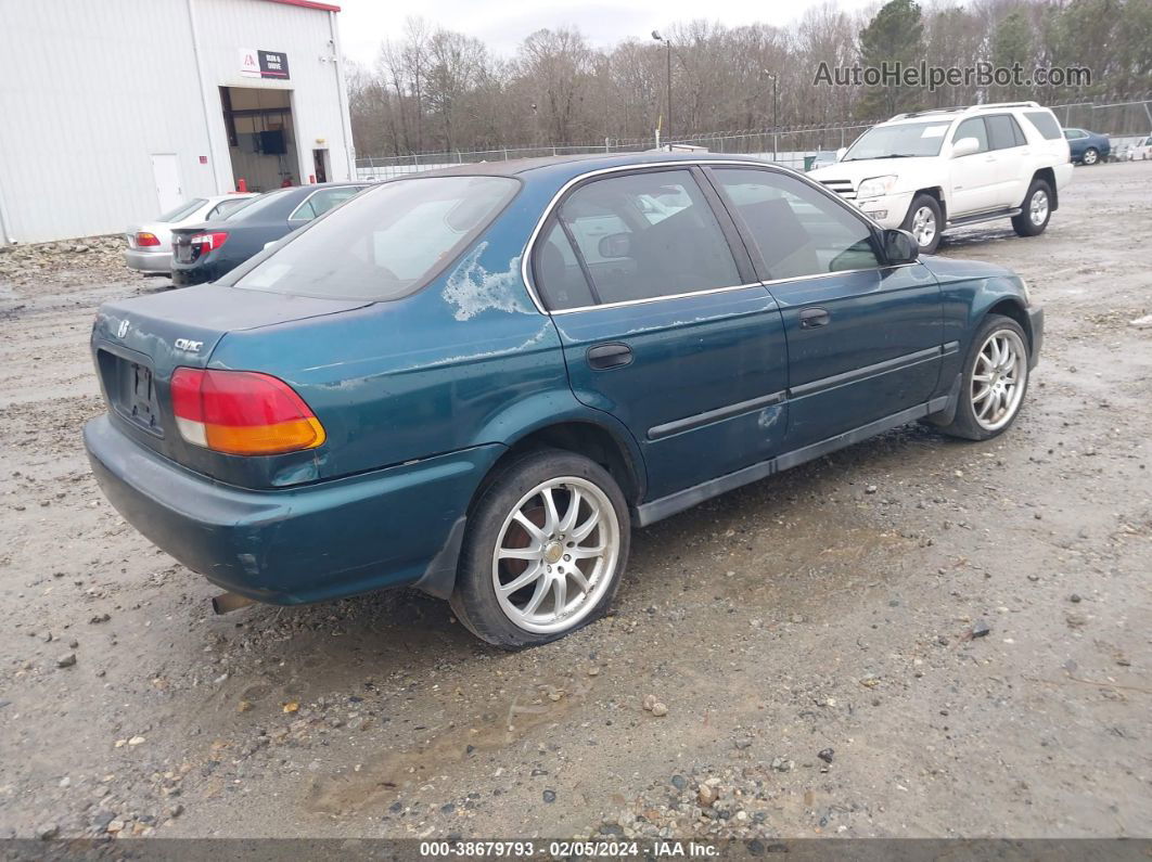 1998 Honda Civic Lx Green vin: 2HGEJ6578WH524577