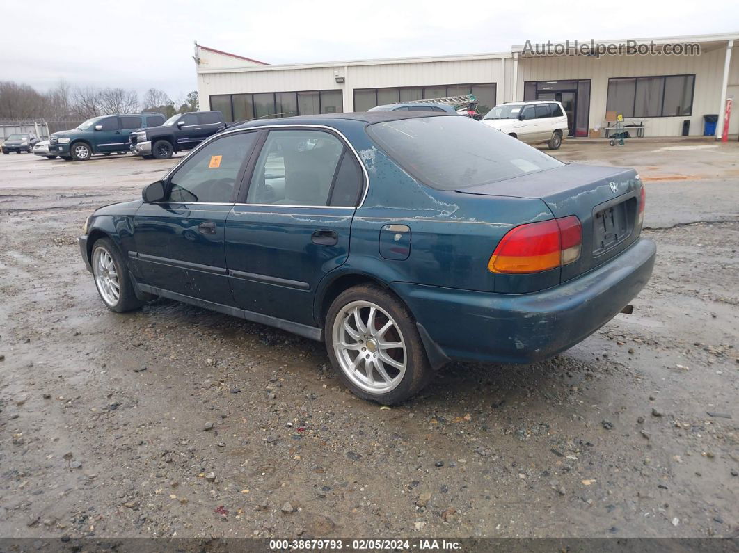 1998 Honda Civic Lx Green vin: 2HGEJ6578WH524577