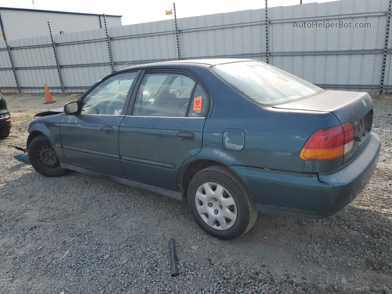 1998 Honda Civic Dx Green vin: 2HGEJ6621WH579200