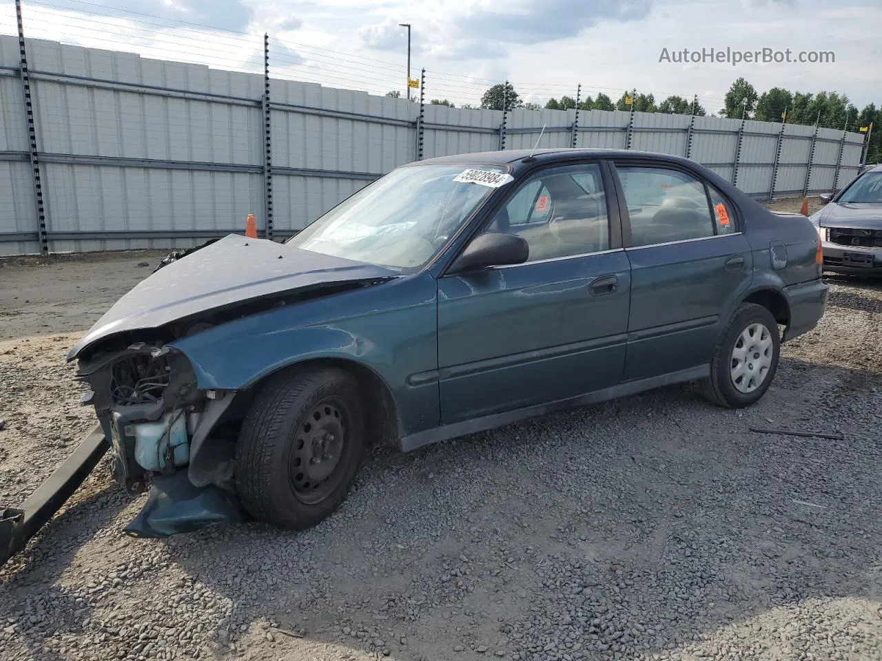 1998 Honda Civic Dx Зеленый vin: 2HGEJ6621WH579200