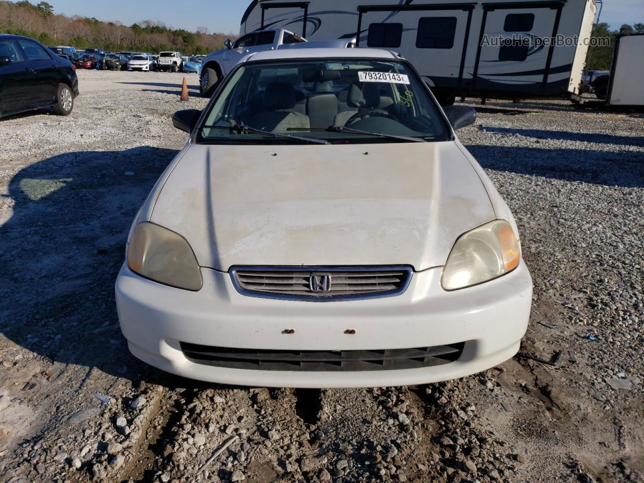 1996 Honda Civic Dx White vin: 2HGEJ6623TH545173