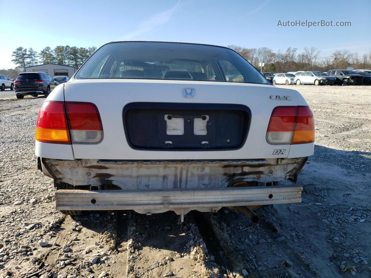 1996 Honda Civic Dx White vin: 2HGEJ6623TH545173