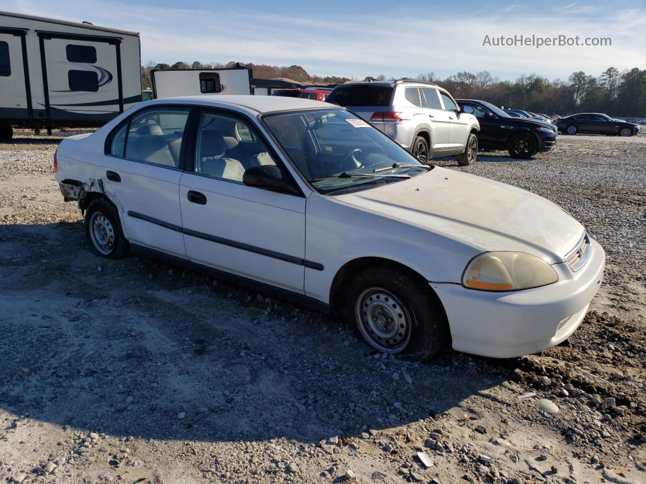 1996 Honda Civic Dx White vin: 2HGEJ6623TH545173