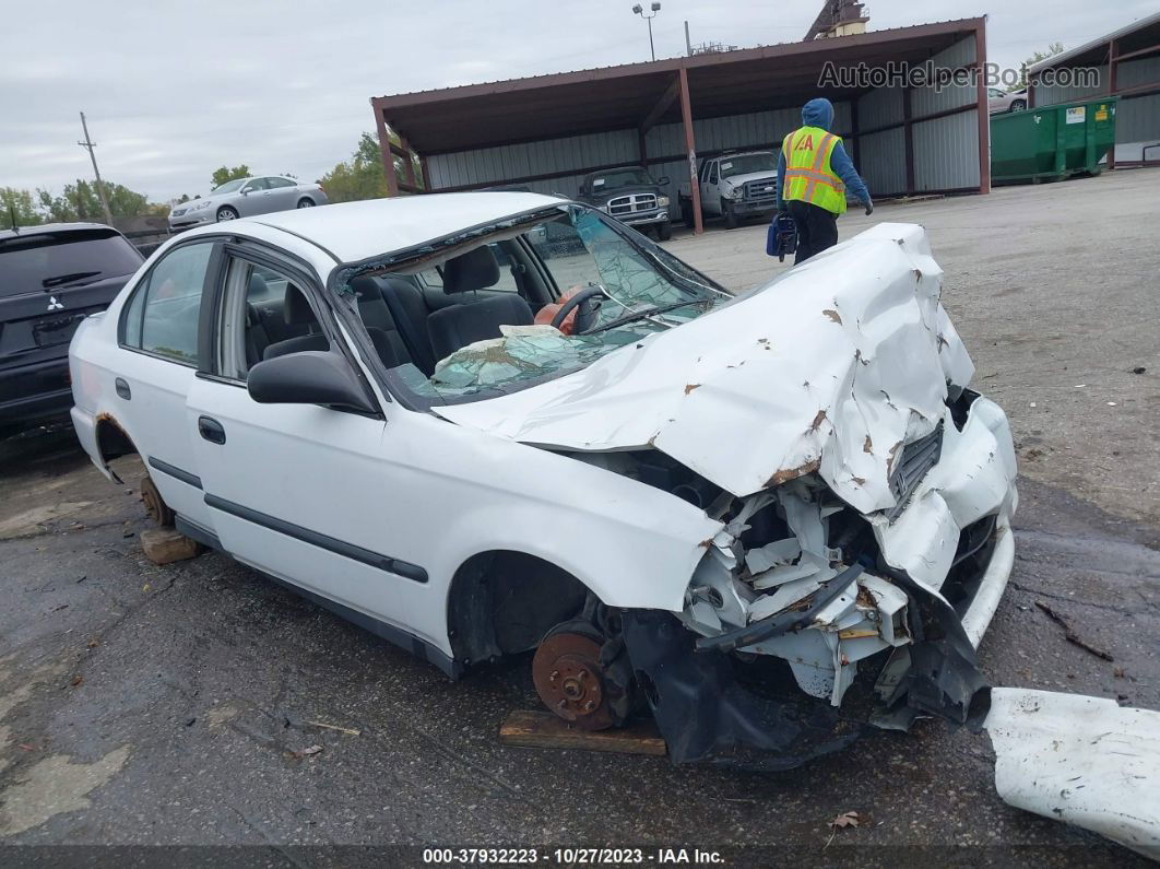 1996 Honda Civic Dx White vin: 2HGEJ6626TH550917