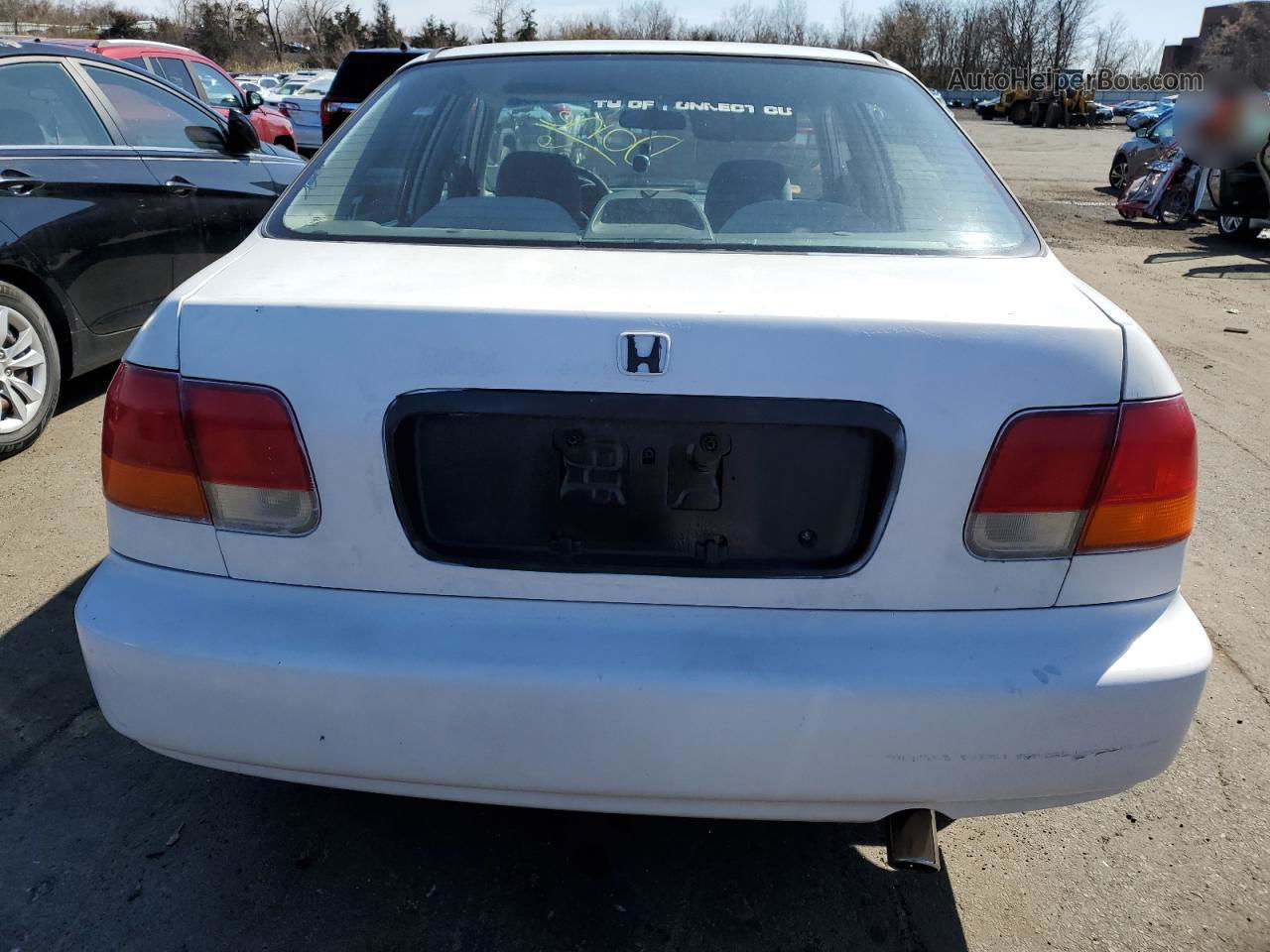 1998 Honda Civic Dx White vin: 2HGEJ6629WH545926