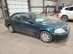 1998 Honda Civic Lx Зеленый vin: 2HGEJ6630WH909756