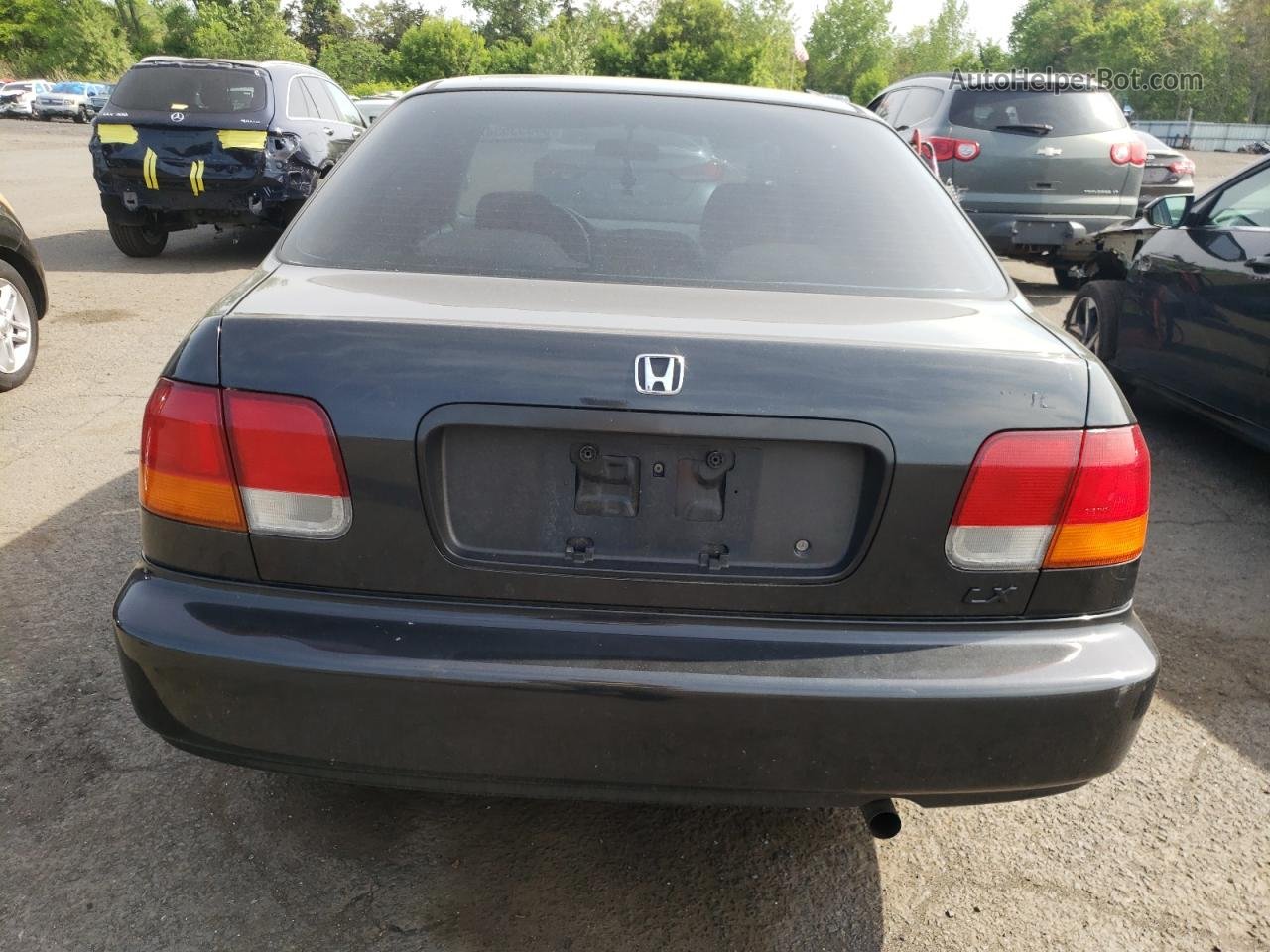 1996 Honda Civic Lx Black vin: 2HGEJ6670TH501594