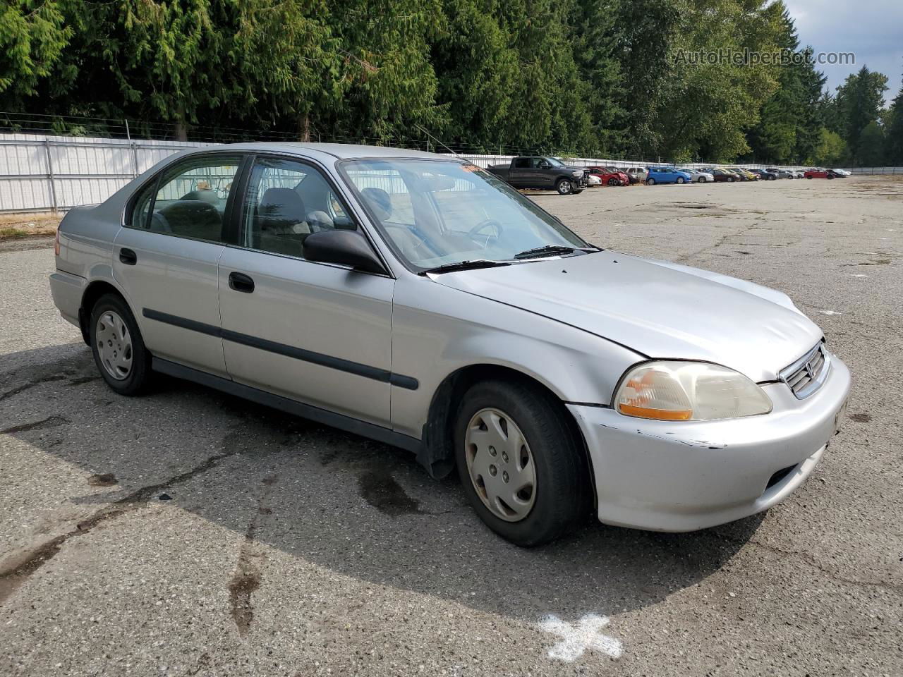 1996 Honda Civic Lx Silver vin: 2HGEJ6670TH521277