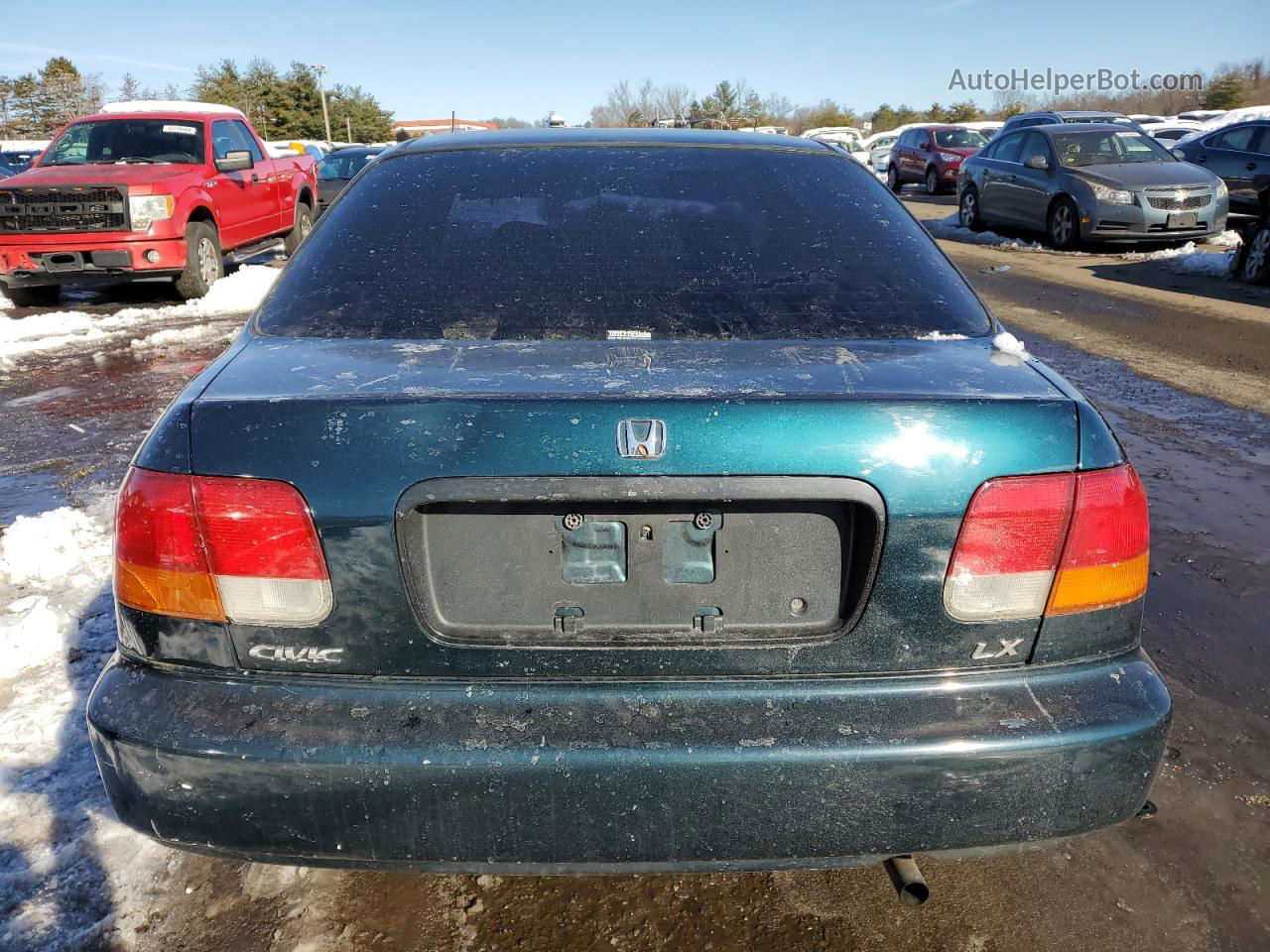 1996 Honda Civic Lx Green vin: 2HGEJ6670TH547751