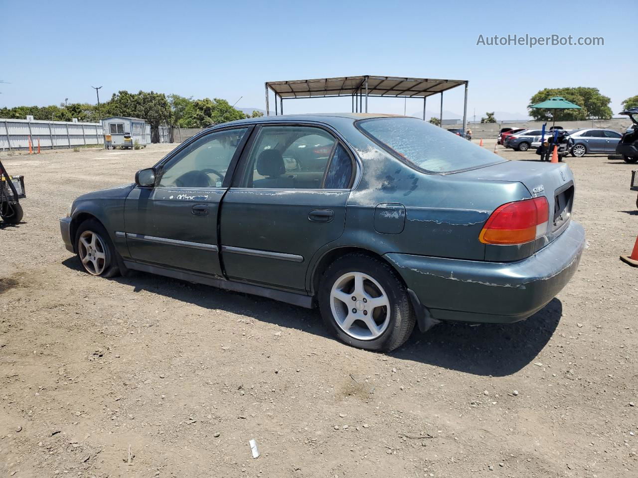 1998 Honda Civic Lx Green vin: 2HGEJ6670WH503138