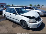 1998 Honda Civic Lx White vin: 2HGEJ6670WH524054