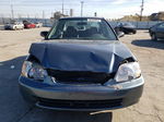 1998 Honda Civic Lx Blue vin: 2HGEJ6672WH523844