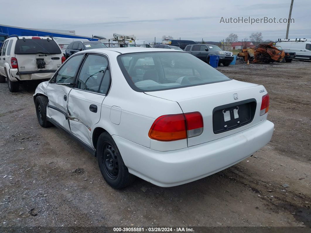 1998 Honda Civic Lx White vin: 2HGEJ6672WH556374