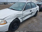 1998 Honda Civic Lx White vin: 2HGEJ6672WH556374