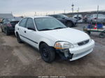 1998 Honda Civic Lx White vin: 2HGEJ6672WH556374