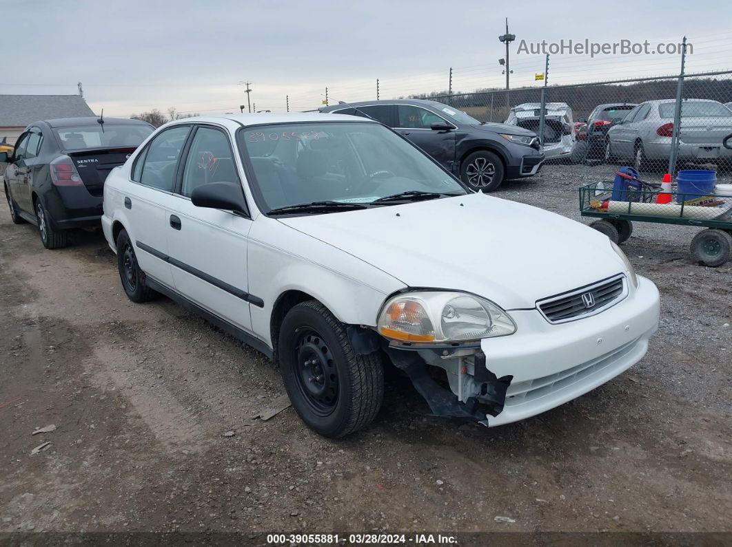 1998 Honda Civic Lx White vin: 2HGEJ6672WH556374