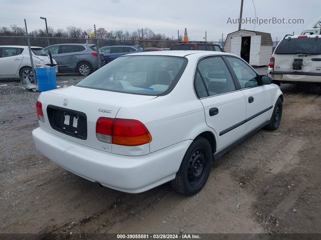 1998 Honda Civic Lx White vin: 2HGEJ6672WH556374