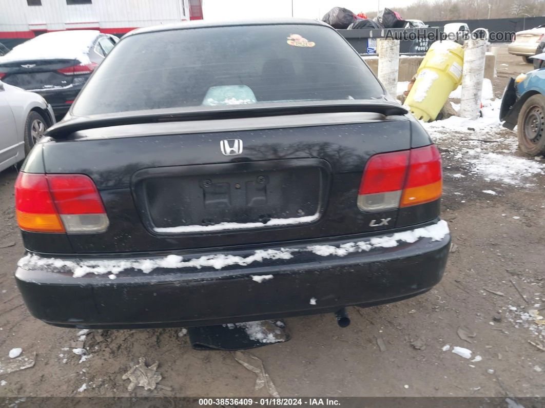 1998 Honda Civic Lx Black vin: 2HGEJ6672WH608943