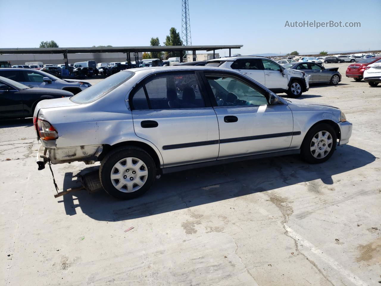 1998 Honda Civic Lx Gray vin: 2HGEJ6672WH627539