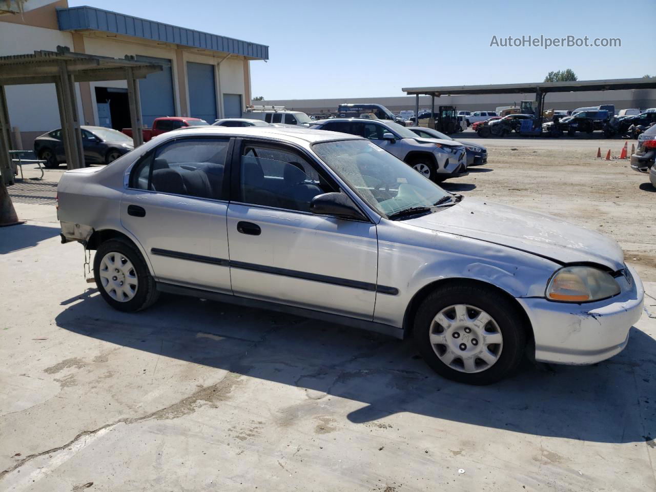 1998 Honda Civic Lx Gray vin: 2HGEJ6672WH627539