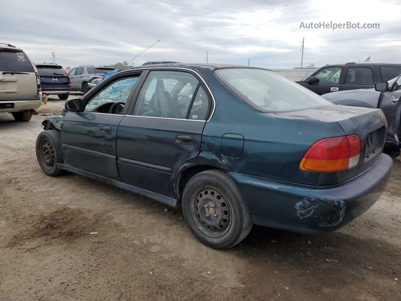 1998 Honda Civic Lx Green vin: 2HGEJ6673WH586760