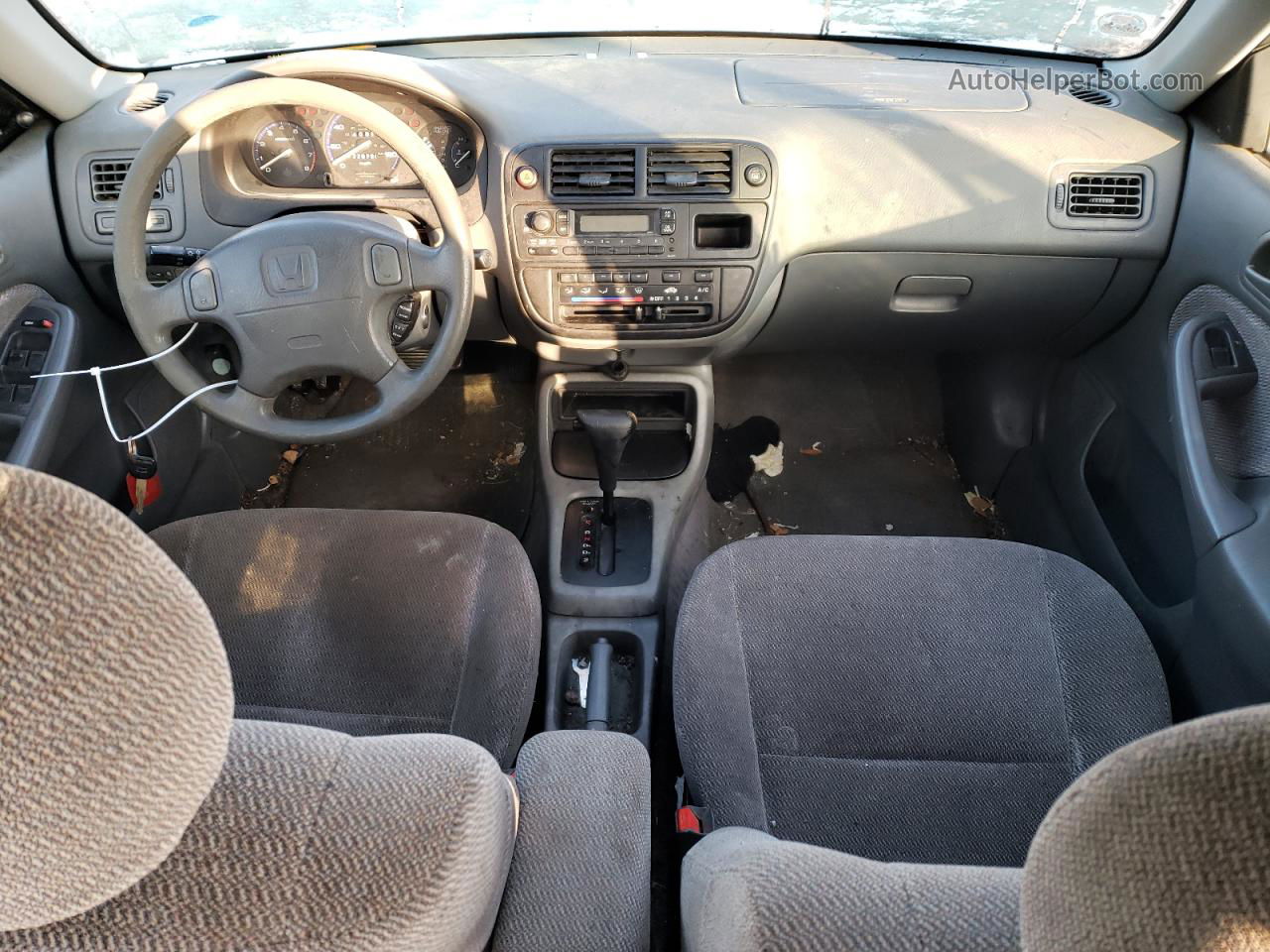 1998 Honda Civic Lx Черный vin: 2HGEJ6674WH512070