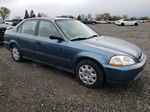 1998 Honda Civic Lx Blue vin: 2HGEJ6674WH512859