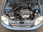 1998 Honda Civic Lx Blue vin: 2HGEJ6674WH512859