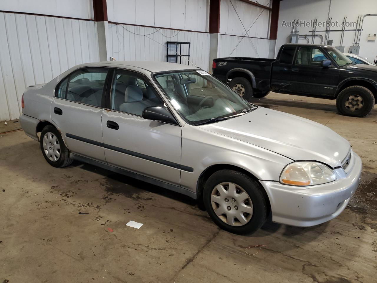 1998 Honda Civic Lx Silver vin: 2HGEJ6674WH602447