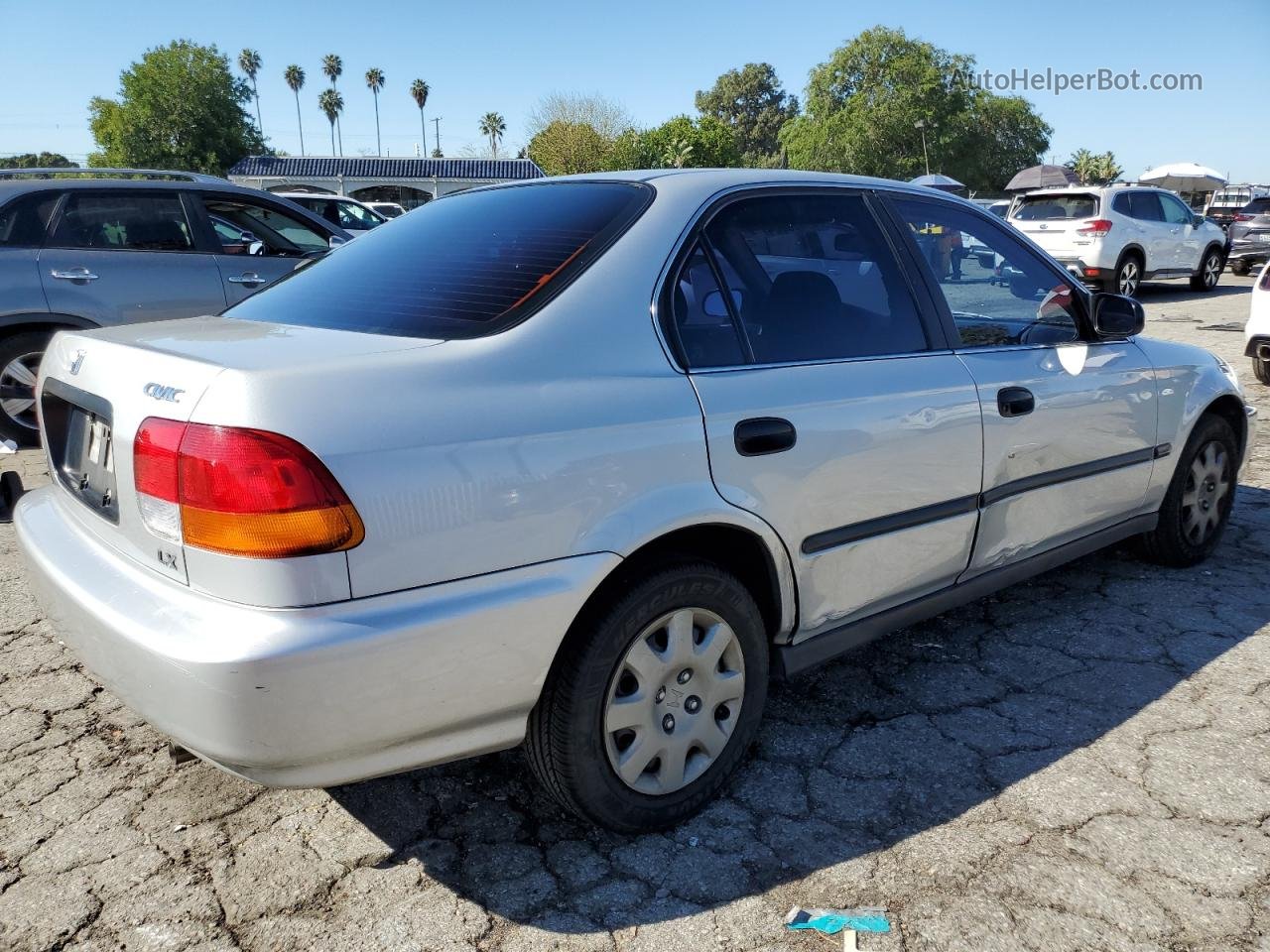 1998 Honda Civic Lx Silver vin: 2HGEJ6674WH613187