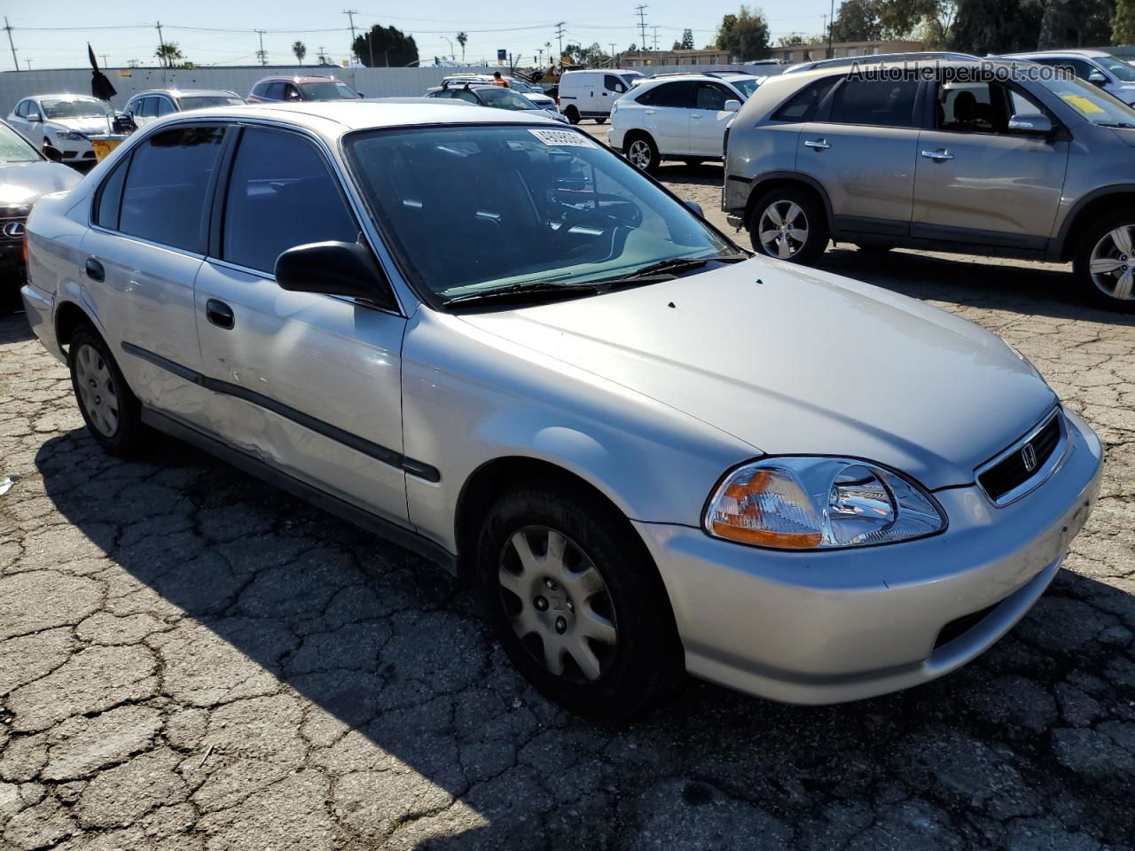 1998 Honda Civic Lx Silver vin: 2HGEJ6674WH613187