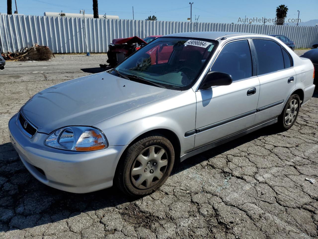 1998 Honda Civic Lx Серебряный vin: 2HGEJ6674WH613187