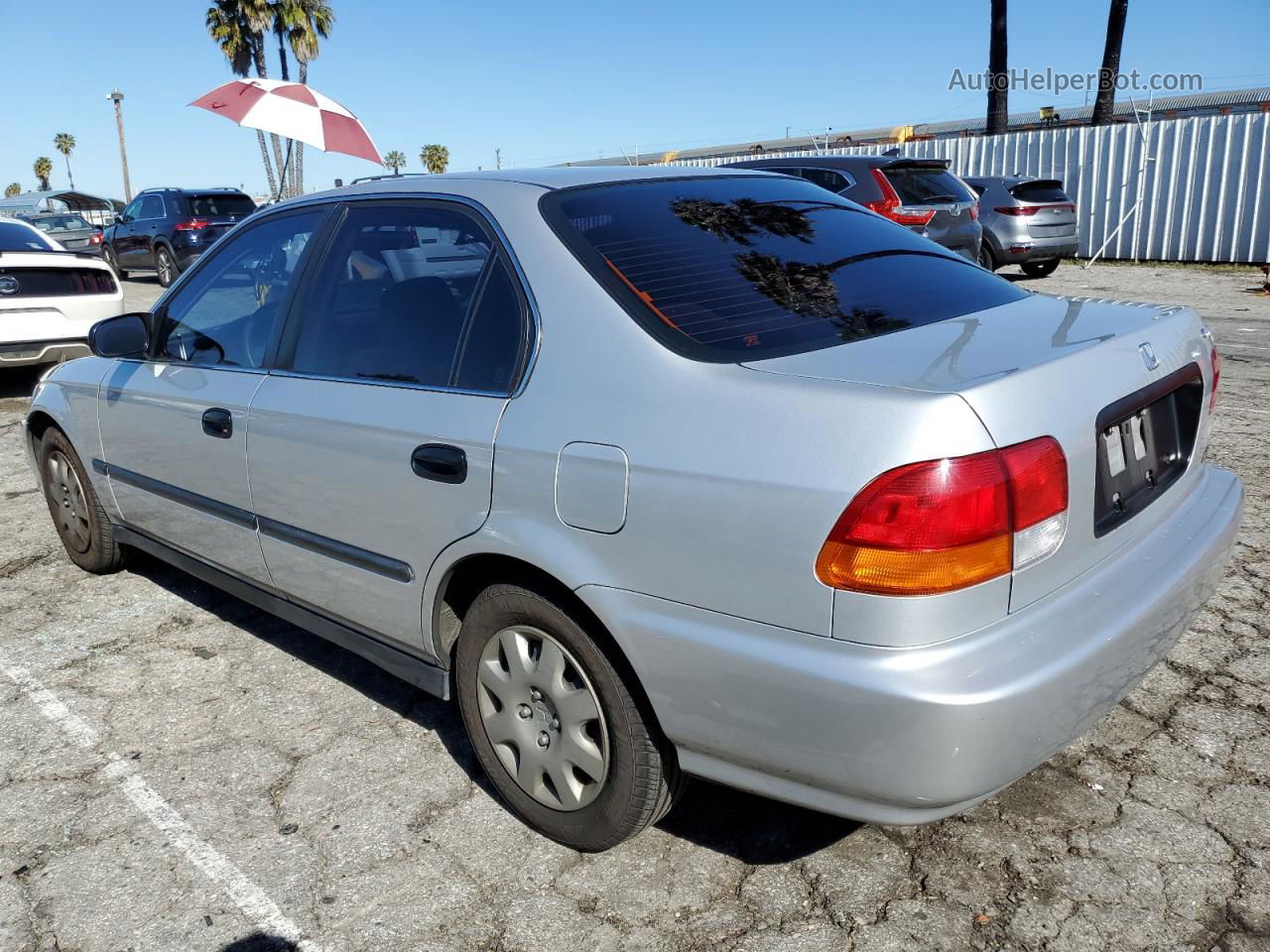 1998 Honda Civic Lx Silver vin: 2HGEJ6674WH613187