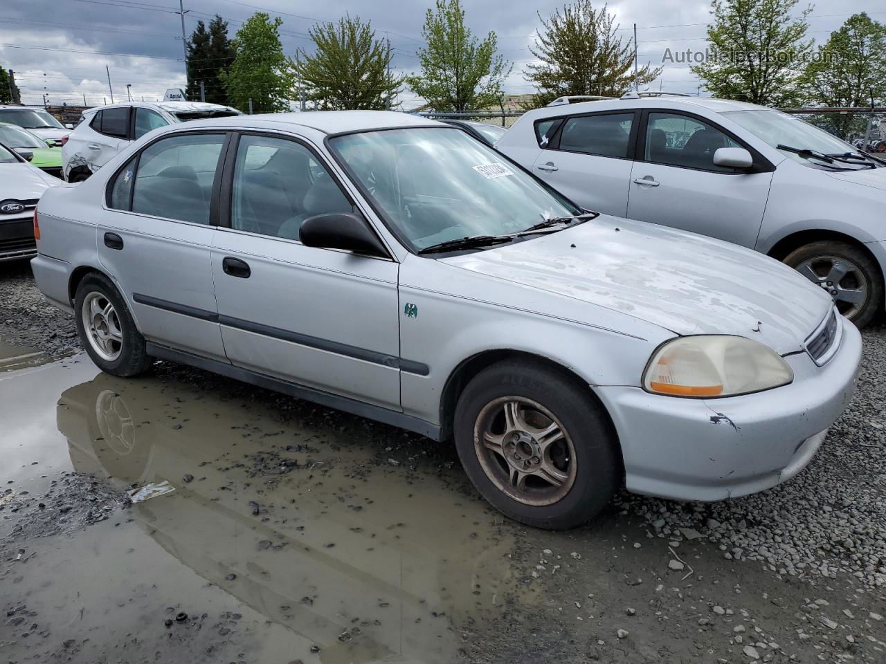 1998 Honda Civic Lx Silver vin: 2HGEJ6674WH621595