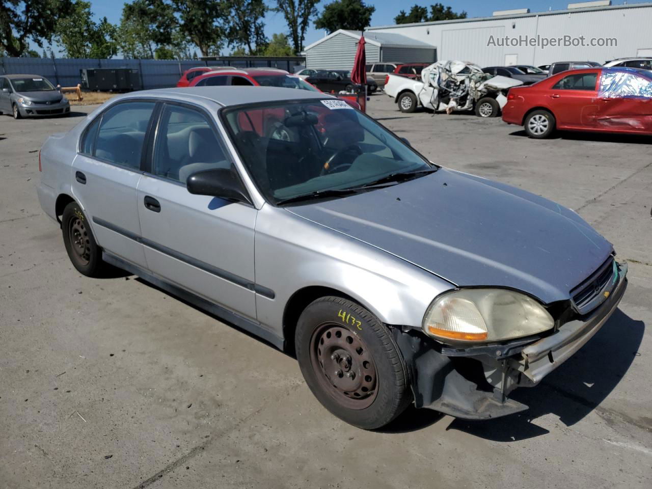 1998 Honda Civic Lx Silver vin: 2HGEJ6674WH626229