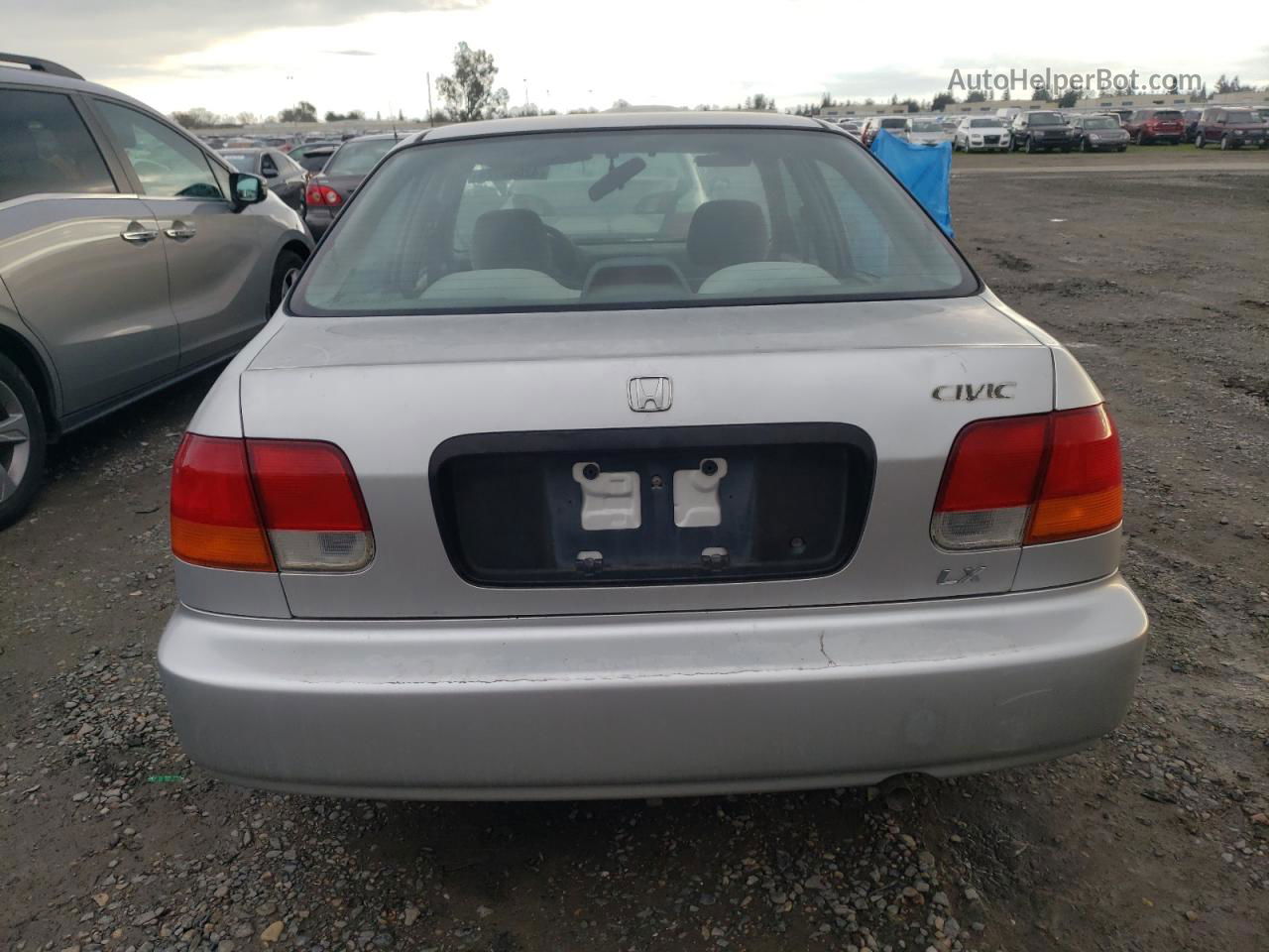 1998 Honda Civic Lx Silver vin: 2HGEJ6675WH544915