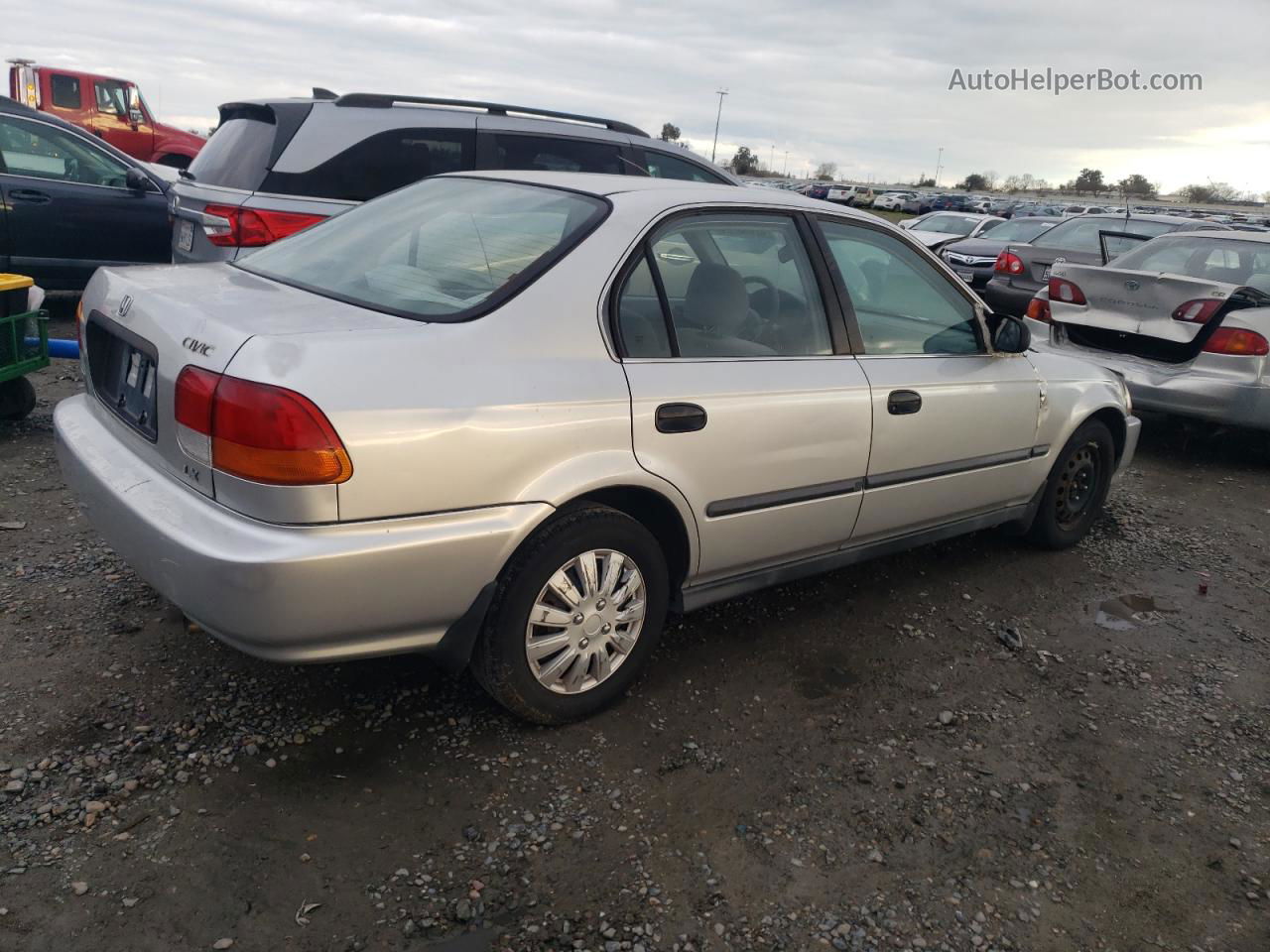 1998 Honda Civic Lx Серебряный vin: 2HGEJ6675WH544915