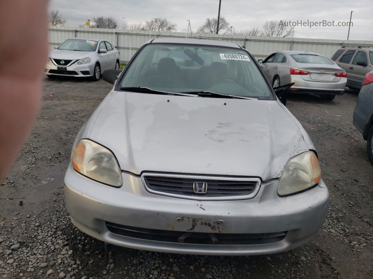 1998 Honda Civic Lx Серебряный vin: 2HGEJ6675WH544915